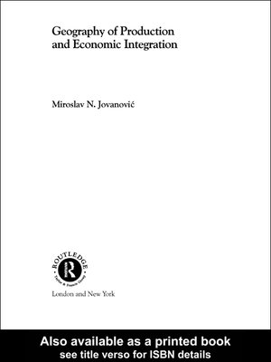 cover image of Geography of Production and Economic Integration
